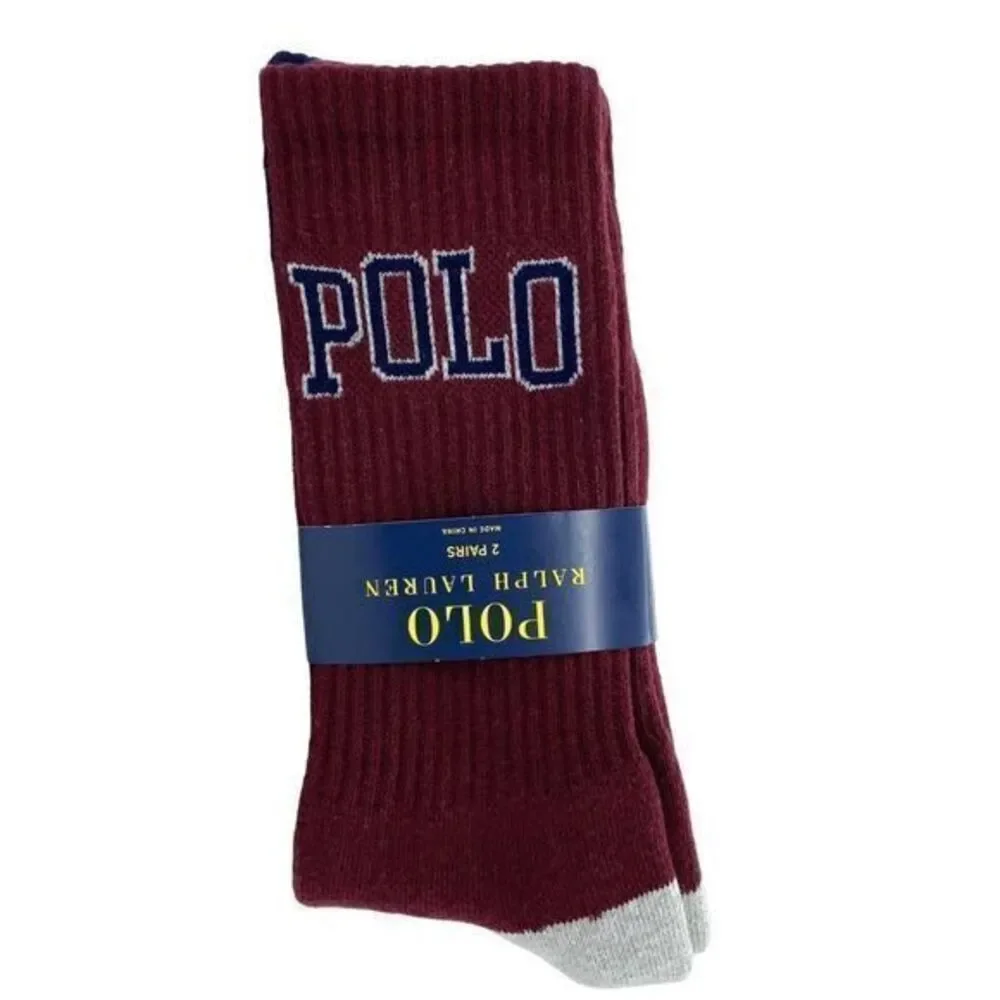 Polo Ralph Lauren Graphic Socks New Two Pack